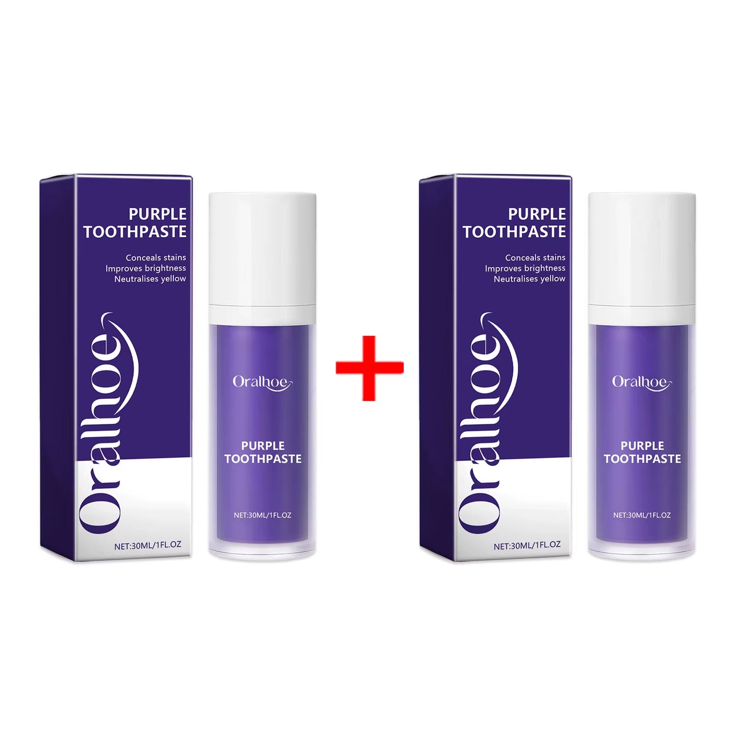 Purple Teeth Whitening Powder Toothpaste Brighten Yellow Teeth Remove Tooth Stain Fresh Breath Dental Cleaning Oral Care Product