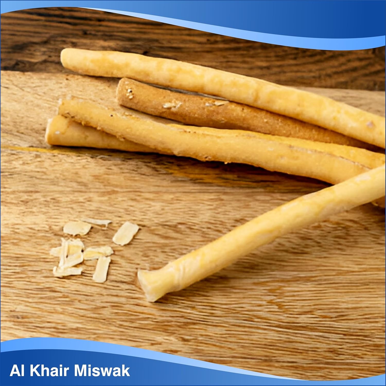 Al Khair Peelu Miswak Sticks - Natural Toothbrush for Teeth Whitening and Oral Health, Organic Vacuum-Sealed Miswak for Healthy Gums and Fresher Breath (Pack of 2)