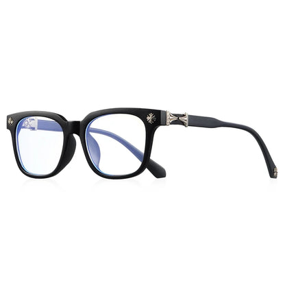 2Pcs Classic Square anti Blue Light Glasses Reading Books Vintage Glasses Women and Men Prescription Glasses Computer Eyeglasses