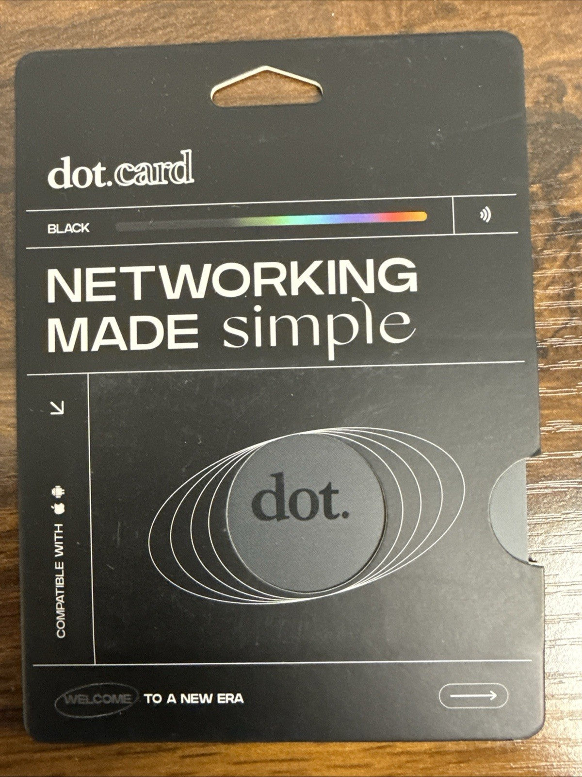 Dot.Cards DOT CARD Black Networking Business Card Link Tap Card NFC Chip