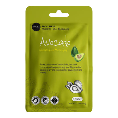 Essence Facial Sheet Mask Set - 12 Pack (Assorted, 2 of Each) - Korean Skincare for Moisturizing